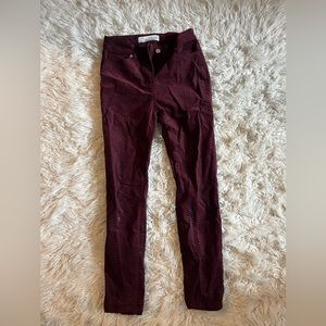 Red snake skin jeans